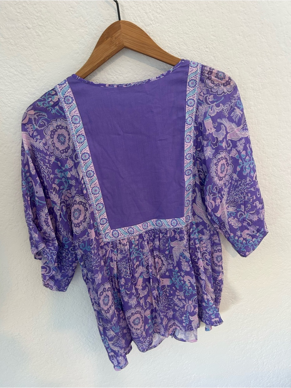 SPELL Sannah Lavender Blouse S - Picture 10 of 11